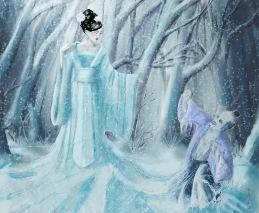 Yuki onna as ice queen by reginanegra