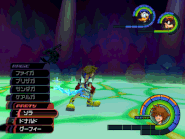 Aeroga KH.gif (1.92 MB) Sora (Kingdom Hearts) using Aeroga to create a wind barrier around himself.