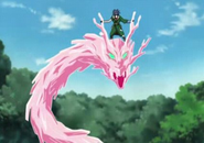 Guren (Naruto) creating a Tearing Crystal Falling Dragon.