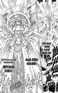 Evangeline (UQ Holder) has evolved past her original state of power after 80 extra years of being alive, allowing her to master Magia Erebea to a whole new level, granting her the power of Krystalline Basilea a state beyond Queen of Ice.