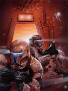 ...Omega Squad, an elite clone commando unit that wore specialized Night Ops Armor...