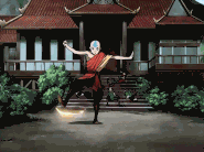 Aang (Avatar: The Last Airbender) firebending.