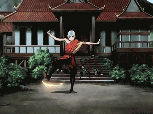 Aang firebending