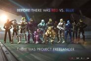 Freelancers (Red vs. Blue) were elite soldiers enhanced with artificial intelligences.