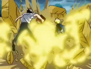 Eshros (Zatch Bell!) can detonate the earth with his spell Granbao.