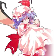 Remilia scarlet.webp (55 KB) Remilia Scarlet (Touhou Project) also known as the scarlet Devil, is a 500 year old vampire with enough power to to fight against the gods of the lunar capital, along with threatening the countless realities of the lunar capital and has power to alter reality, causality, concepts,fate, and space and time. She even has fought against beings like Marisa Kirisame who can break the 4th wall.