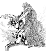Elli (Norse Mythology) is the embodiment of time, not even Thor could overpower her and was beaten.