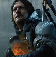 As a repatriate, Sam Porter Bridges' (Death Stranding) bodily fluids can counter BTs, ward them off, and send them back to the other side...