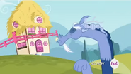 Discord (My Little Pony: Friendship is Magic) forcing his sneeze.