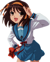 Just by thinking, Haruhi Suzumiya (Haruhi Suzumiya) can reshape reality.