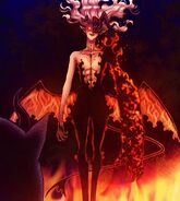 Naamah (Black Clover) is one of the Highest-Ranking Devils of the Underworld with the ability to cast sinister fire-related spells and manipulate powerful demonic fire using his innate magic attribute, Demon Fire Magic.