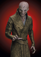 While physically frail due to his advanced age and injuries, Snoke (Star Wars) was nonetheless very powerful in the Dark Side.