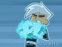 Danny Phantom's Ice Spike Blast.gif