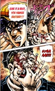 Joseph Joestar (JoJo's Bizarre Adventure) demonstrating "British politeness".