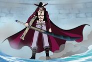 ...one of the 12 Saijo O' Wazamono, Yoru is one of the strongest swords in the world, its potential allowing it to cut through a fleet of ships and colossal icebergs while also being able to deflect bullets with subtle movements...