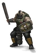 Ogryn (Warhammer 40,000) are a huge and physically powerful Abhuman mutant subspecies of Humanity.