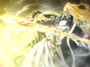 Reinhard Tristan Eugen Heydrich (Dies Irae) can use the abilities of everyone in his Legion as well as those that are killed by his Legion or his lance, Longinus Testament.