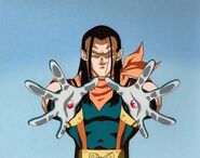 Super 17 (Dragon Ball GT) is a combination of Android 17 and Artificial 17.