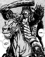 Wyald (Berserk), the leader of the Black Dog Knights was an abnormally strong Apostle...