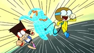 Dendy and K.O. Running from Digital Monster.png (1.55 MB) Dendy (OK K.O. Let's be Heroes) can use her "Backpack" to hack into objects and change them into digital creatures
