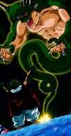 Porunga (Dragon Ball Z) can grant three wishes of anyone who gathers the seven Namekian Dragon Balls, and have been powered up to exceed its former limitations.