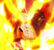 As E.N.D, Natsu Dragneel's (Fairy Tail) Dragon Seed and Demon Seed attempted to grow at the same time, slowly transforming him into a hybrid of dragon and demon.