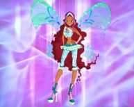Aisha (Winx Club) is the fairy of Fluids (Waves in English) specializing in water attacks.