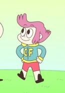 Tommy (Get 'Em Tommy) has the power to copy the moves of other heroes by inserting VHS Tapes into his head.