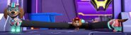 Liberty (Paw Patrol) gains the power of super elasticity; able to stretch her body to great distances.