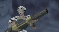 Jūra (InuYasha) wielded the Thunder Cannon, a powerful weapon that was able to fire endless rounds of thunder blasts.