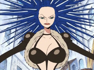 After eating the Toge Toge no Mi, Miss Doublefinger (One Piece) is able to transform any part of her body into sharp spikes.