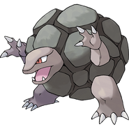 Golem (Pokemon) has a very hard body that can easily withstand dynamite blasts.