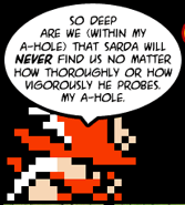 Red Mage's "A-hole" pulled the Light Warriors out of the universe entirely and no one can find them, not even the omniscient wizard Sarda.
