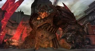 Straga (Darksiders) is a giant and the mightiest of the Destroyer's Chosen.