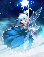 Cirno spellcard.jpg (1.35 MB) Cirno (Touhou Project) Ice Fairy of the Lake.