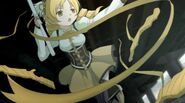 Mami Tomoe (Puella Magi) can summon and create ribbons with her magic.