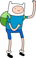Finn (Adventure Time) has been shown to have an abnormally high resistance to pain and survive multiple situations that would kill a normal human...
