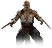 Baraka (Mortal Kombat) is a Tartaka who can retract organic Tarkatan Blades from his arms.