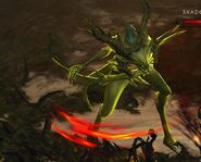 Iskatu (Diablo) can summon hordes of Shadow Vermin to attack and overwhelm his enemies.