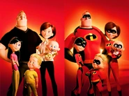 Violet, Dash, & Jack-Jack (The Incredibles) inherited powers from their parents.