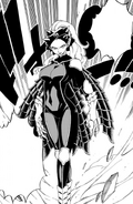 Mirajane Strauss (Fairy Tail) uses Satan Soul Alegria to create a form that is a culmination of all the Tartaros Demons after their defeat.