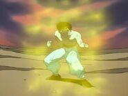 Yusuke Urameshi (Yu Yu Hakusho) creates sacred energy by combining his spiritual and demonic energy.