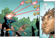 Maxwell Jordan (Earth-616) and Scott Summers (Earth-616) from New X-Men Vol 2 1 0001