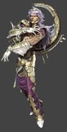 Sergei (Asura's Wrath) like the other generals who possess one of the Mantras Affinities "Vanity" are capable of emitting it.