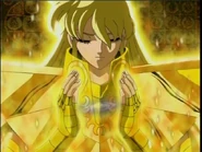 Virgo Shaka (Saint Seiya) is a Gold Saint so powerful that he can fire attacks at long distances.