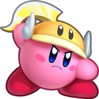 Cutter Kirby (Kirby) lives up to his name with the detachable boomerang cutter on his hat...