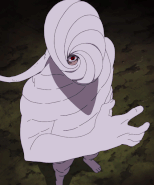 Spiral Zetsu (Naruto) had the ability to open up his top half entirely and use himself as a suit of sorts to encase someone in.
