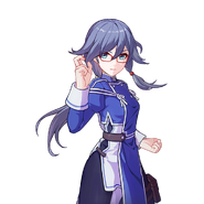 Fu Hua (Honkai Impact 3rd) is a Massively Augmented Neo-Tech Integrated Soldier (MANTIS), a human super soldier from the Previous Era created from fusing the DNA of a powerful Honkai Beast.