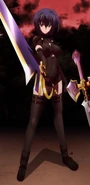 Xenovia Quarta (High School DxD) was dubbed the "Power Idiot" for her preference in attempting to overwhelm her opponents with pure power and strength over being subtle or using skills.