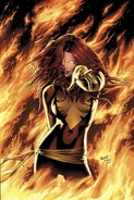 Jean Grey, and other Phoenix hosts (Marvel Comics) that became Dark Phoenix, became wielders of the dark side of cosmic power, lusting for nothing but destruction, chaos and consumption of life.
